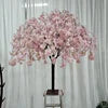 Wholesale Encryption Tilt White Cherry Blossom Tree Cherry Blossom Bonsai Tree Artificial Outdoor Cherry Blossom Tree