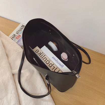 Sac Cabas Minimaliste en Cuir – Grand Volume