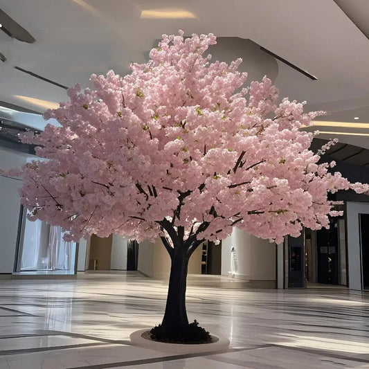 Cherry Blossom Tree Artificial Plastic UV Resistant Eco-Friendly Large Indoor Outdoor High-End Luxury Decorative Display
