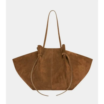 Sac Cabas Élégant en Cuir Suédé – Grand Format