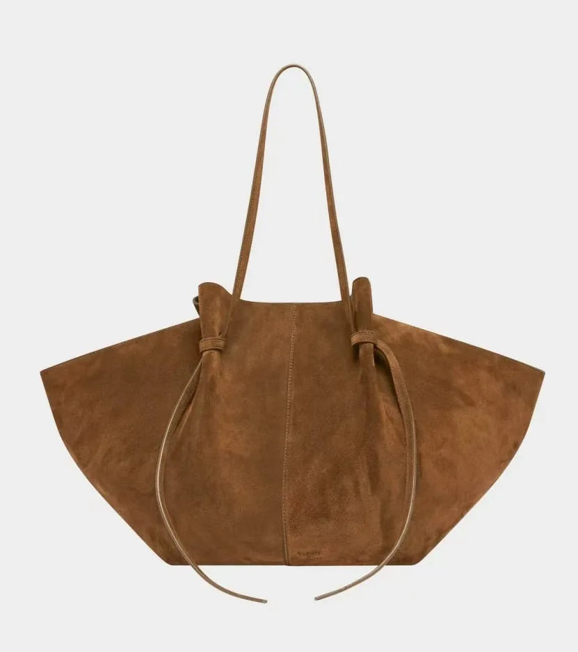 Sac Cabas Élégant en Cuir Suédé – Grand Format
